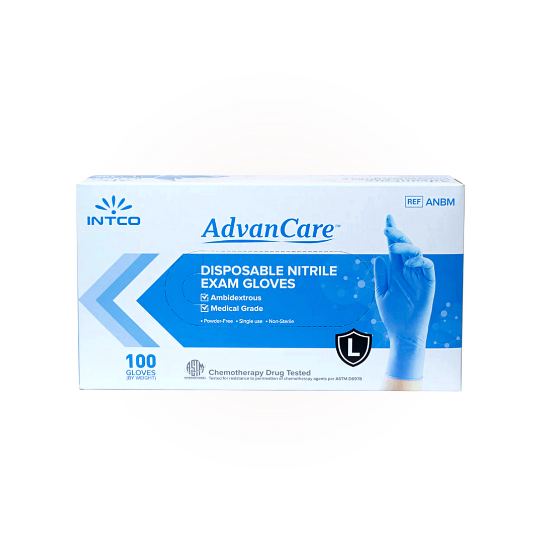 Intco Advancare Nitrile Examination Gloves (1000 Gloves/Case)
