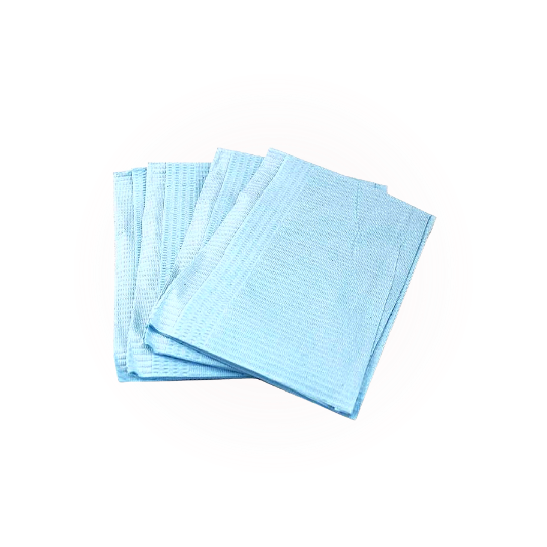 Blue Dental Bibs (500 Bibs/case)