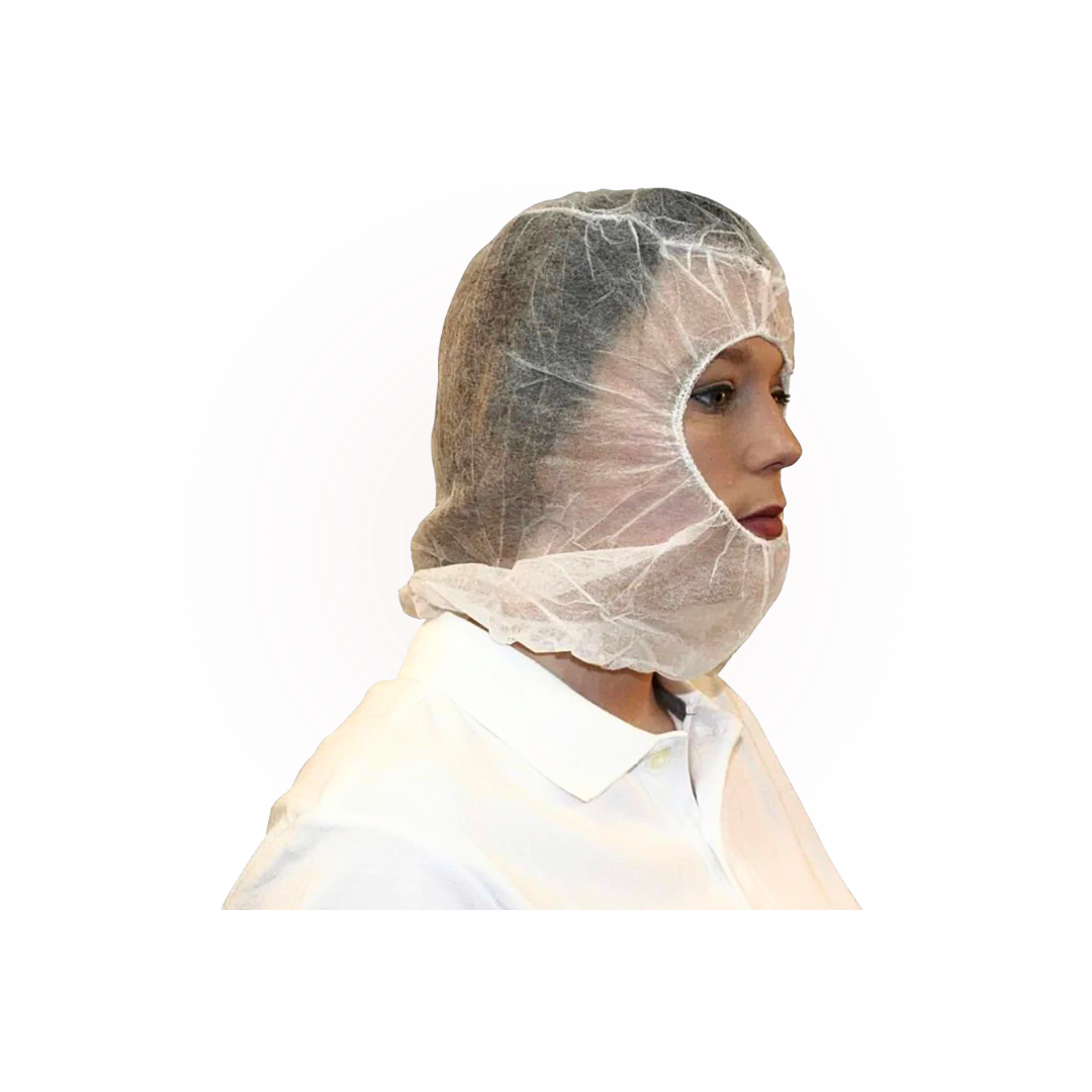 White Balaclava Hood Covers
