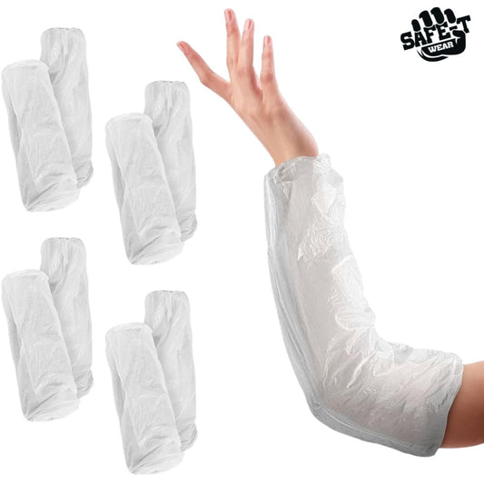 White Poly Sleeves - Safe-T Wear - AGMD Group