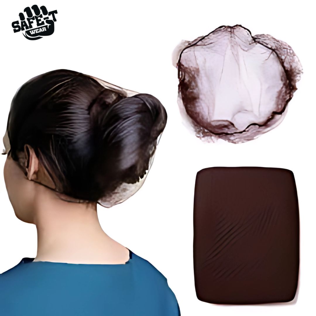 Nylon Brown Hair Nets - Safe-T Wear - AGMD Group
