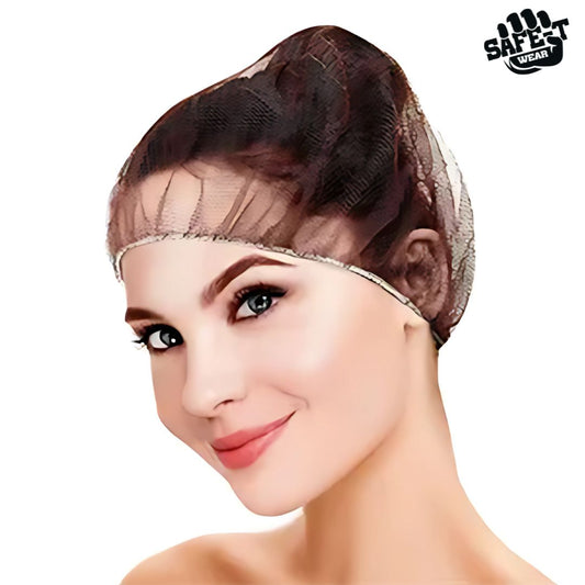 Nylon Brown Hair Nets - Safe-T Wear - AGMD Group