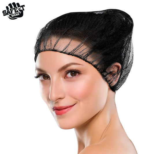 Nylon Black Hair Nets - Safe-T Wear - AGMD Group