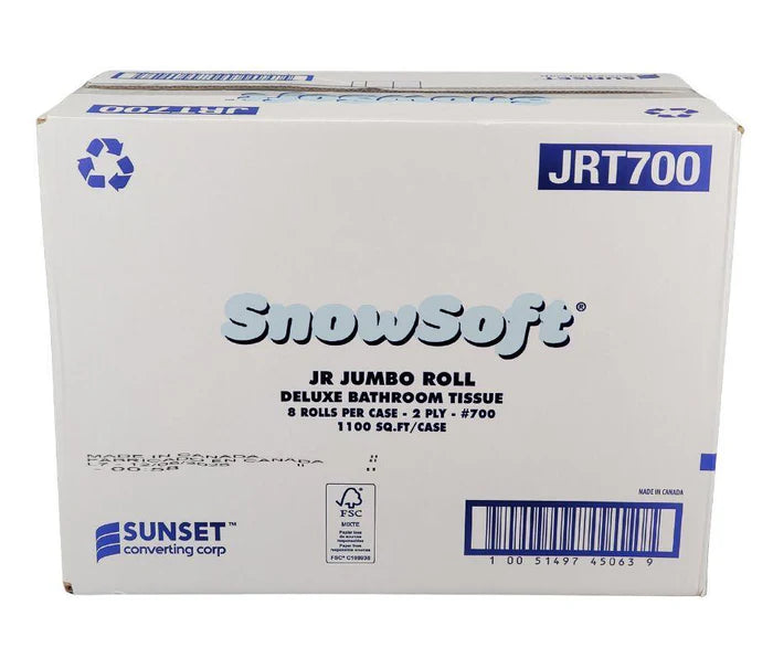 Snow Soft White 2-Ply 700 Ft. Jumbo Roll Bath Tissues