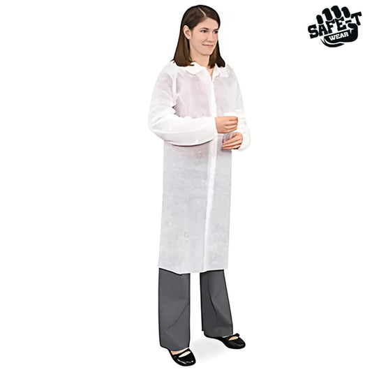 PP Lab Coats White  - Safe-T Wear - AGMD Group