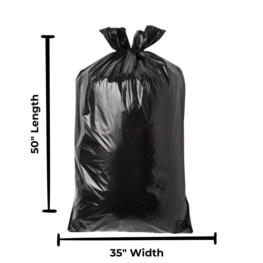 Garbage Bags Black 35 x 50 - EcoFlex - AGMD Group