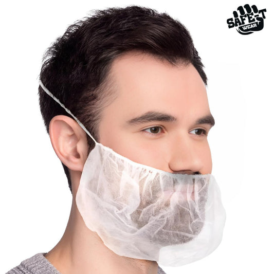 Beard Nets (White) - Safe-T Wear - AGMD Group