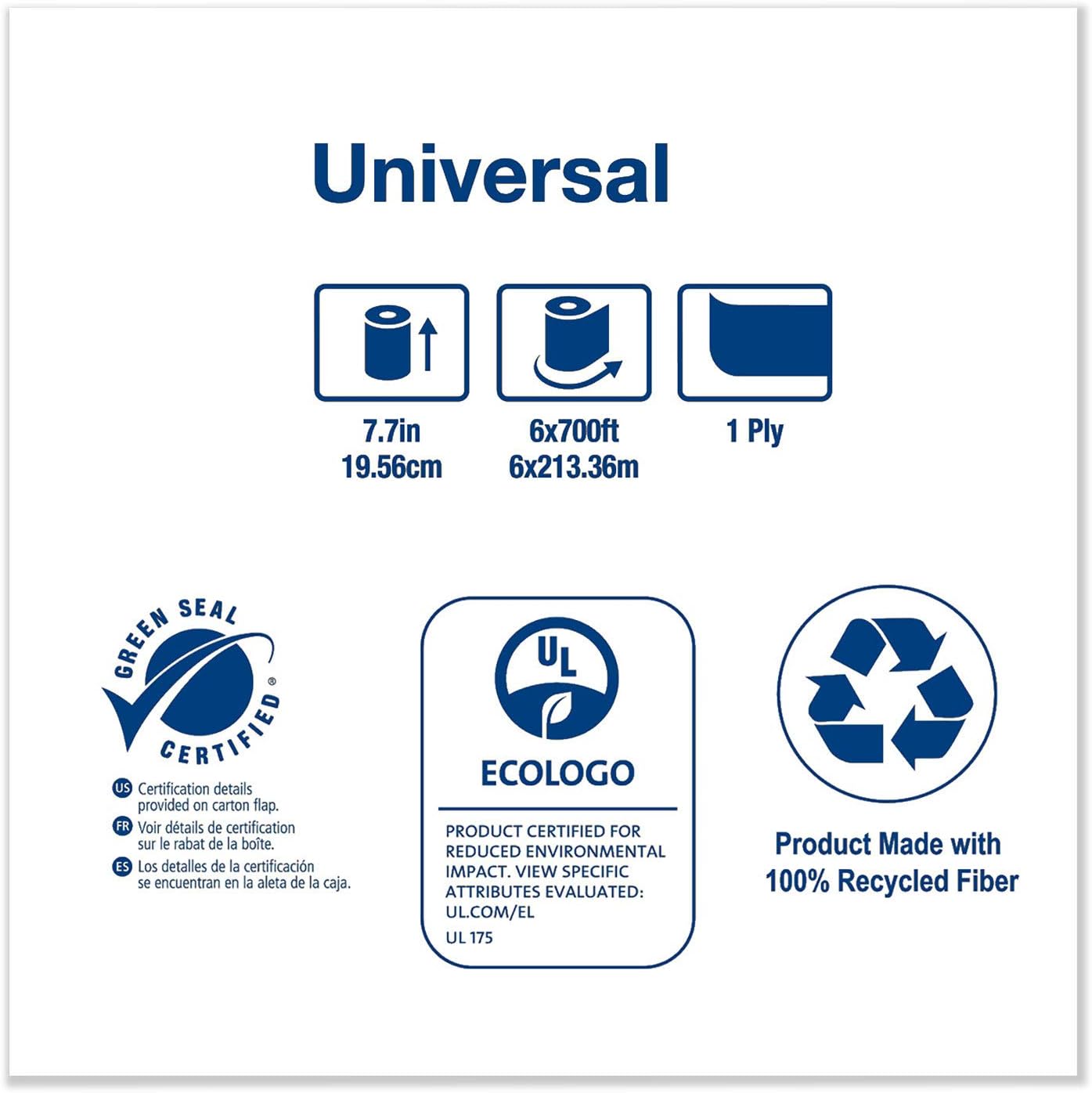 Tork 290088 Kraft Universal Single-Ply Hand Roll Towel