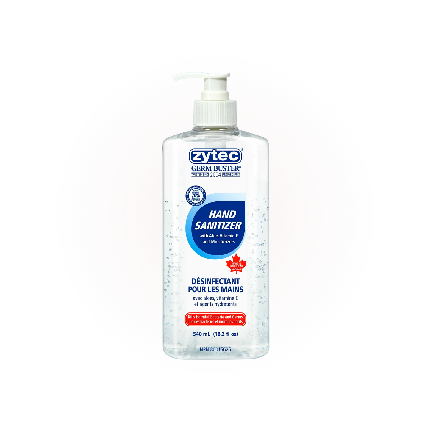 Zytec Hand Sanitizer 540ML - Case of 12 - AGMD Group