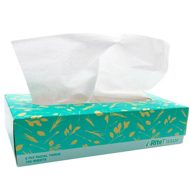 Standard White 1-Ply Facial Tissue
