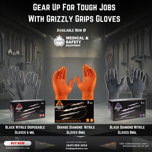 AGMD Safety’s Grizzly Grip Gloves Are In Stock Now! 3 Premium Variants for Ultimate Protection