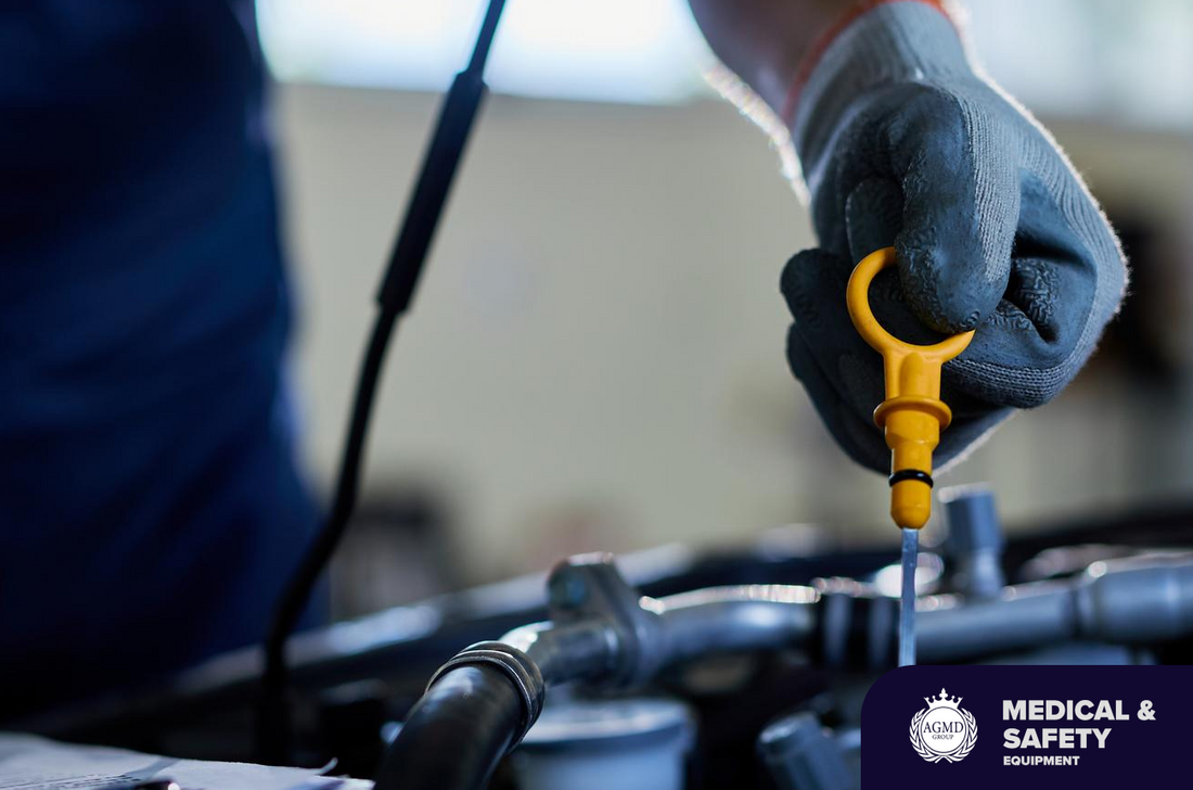 Nitrile Gloves for Mechanics and Engineers: Resistance to Oils, Fuels, and Brake Fluid