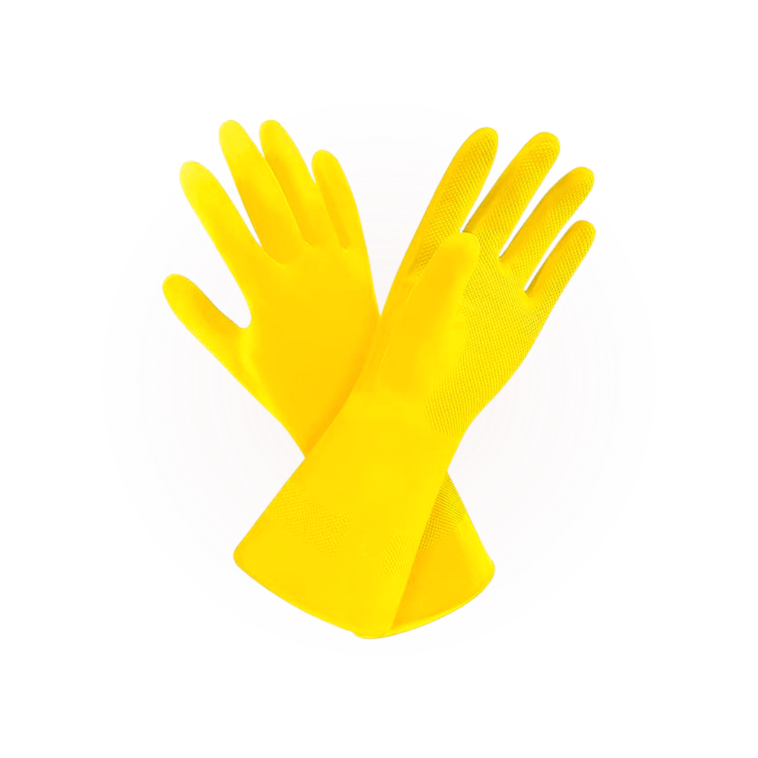 Yellow Dishwashing Gloves 