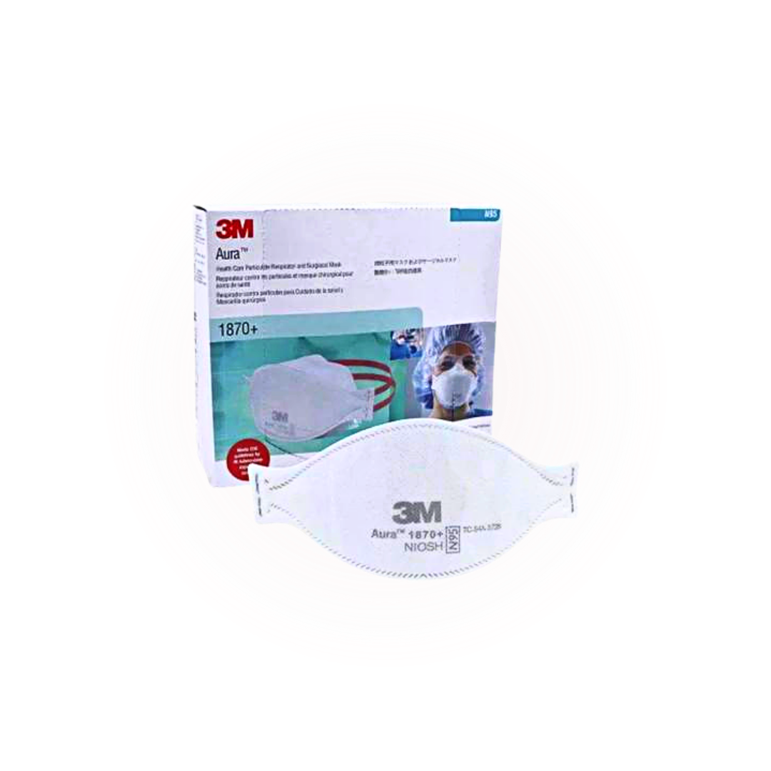3M 1870+ Aura Particulate Respirator and Surgical N95 Mask