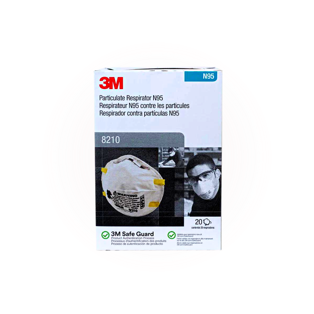 3M 8210 N95 Disposable Particulate Respirator 