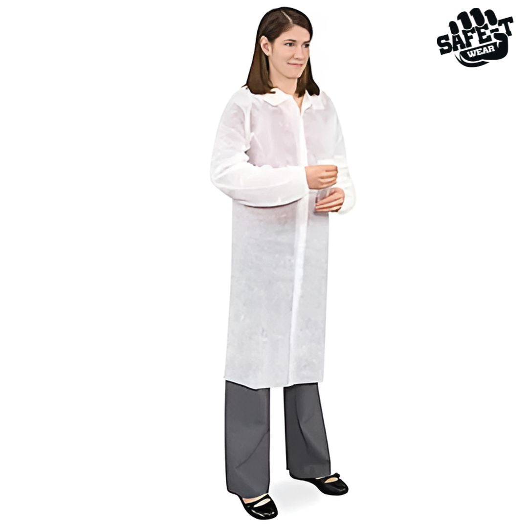 PP Lab Coats White  - Safe-T Wear