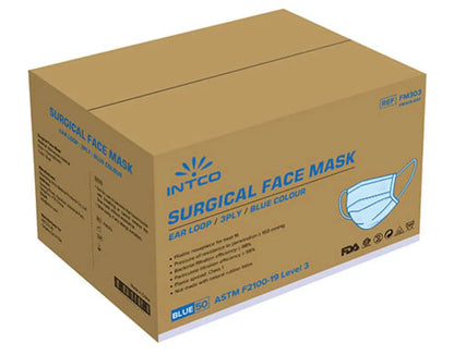 Intco Disposable 3-Ply Mask | ASTM Level 3 - AGMD Group