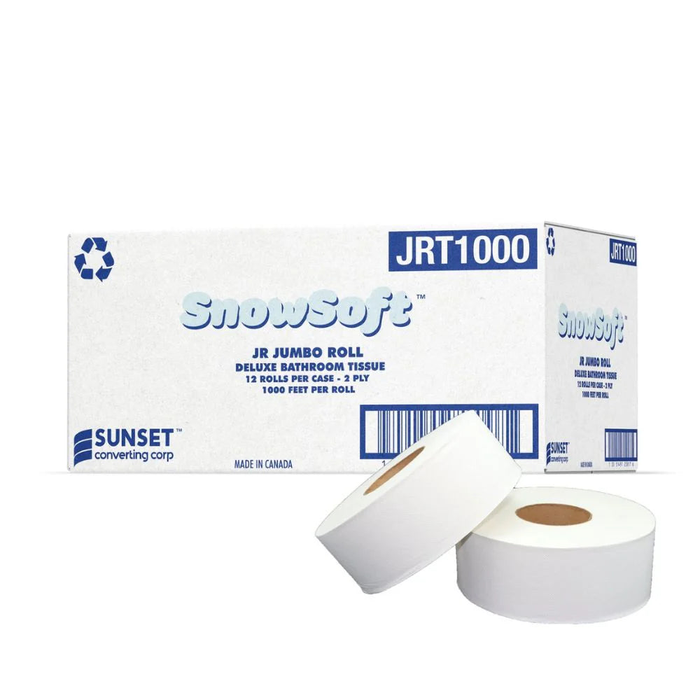 Snow Soft White 2-Ply 1000 Ft. Jumbo Roll Tissue