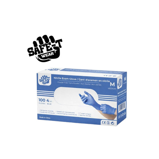 Safe-T Wear 4 mil Nitrile Exam Gloves - AGMD Group