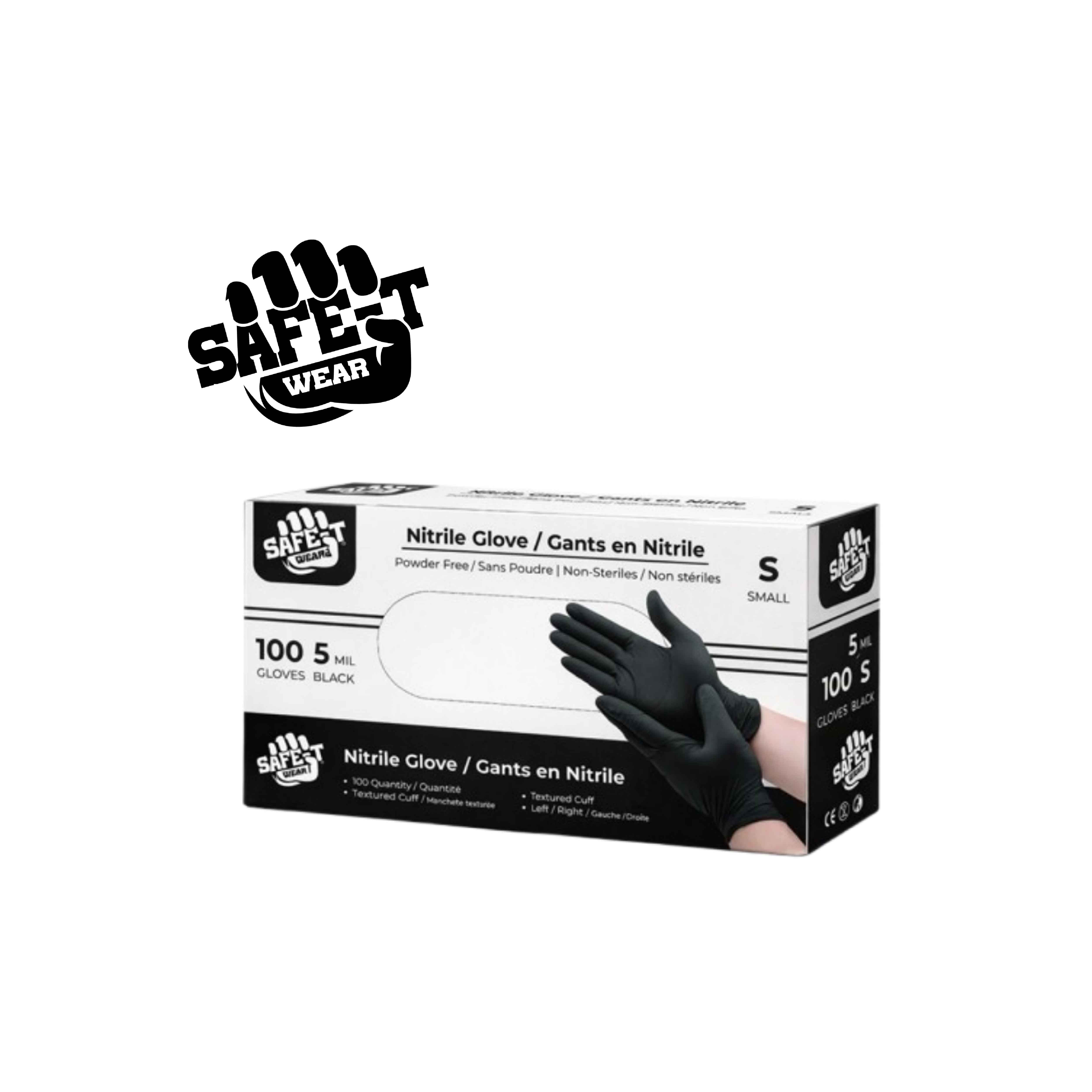 Safe-T Wear 5 mil Nitrile Exam Gloves – AGMD Group