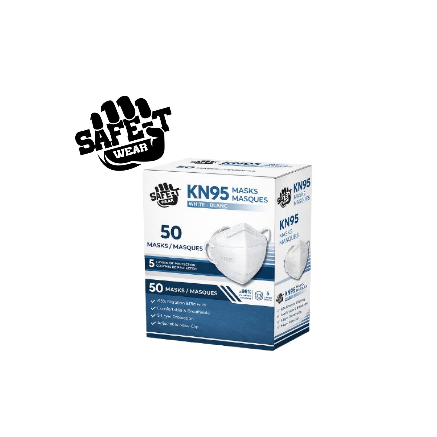 Safe-T Wear KN95 Face Masks - AGMD Group