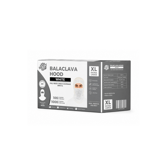 Safe-T Wear White XL Balaclava Hood