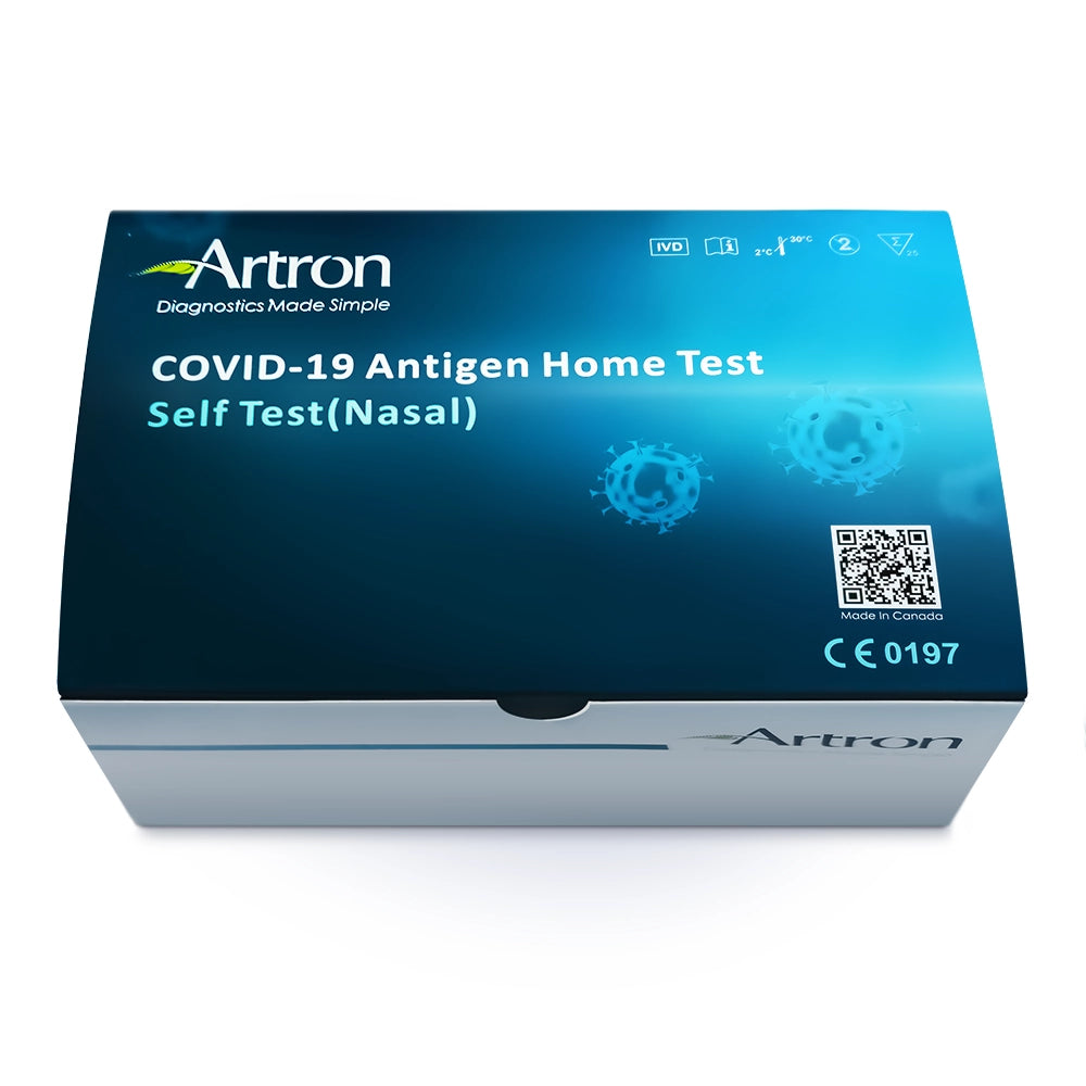 Artron Rapid COVID-19 Antigen Test Made in Canada (5 - Pack) * Exp. Sept 2025*