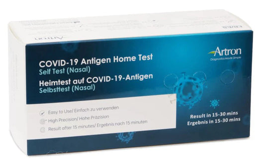 Artron Rapid COVID-19 Antigen Test Made in Canada (5 - Pack) * Exp. Sept 2025*