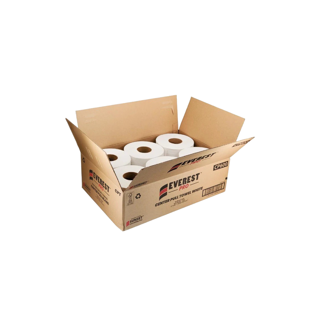 Everest Pro® 2-Ply White Center Pull Towel