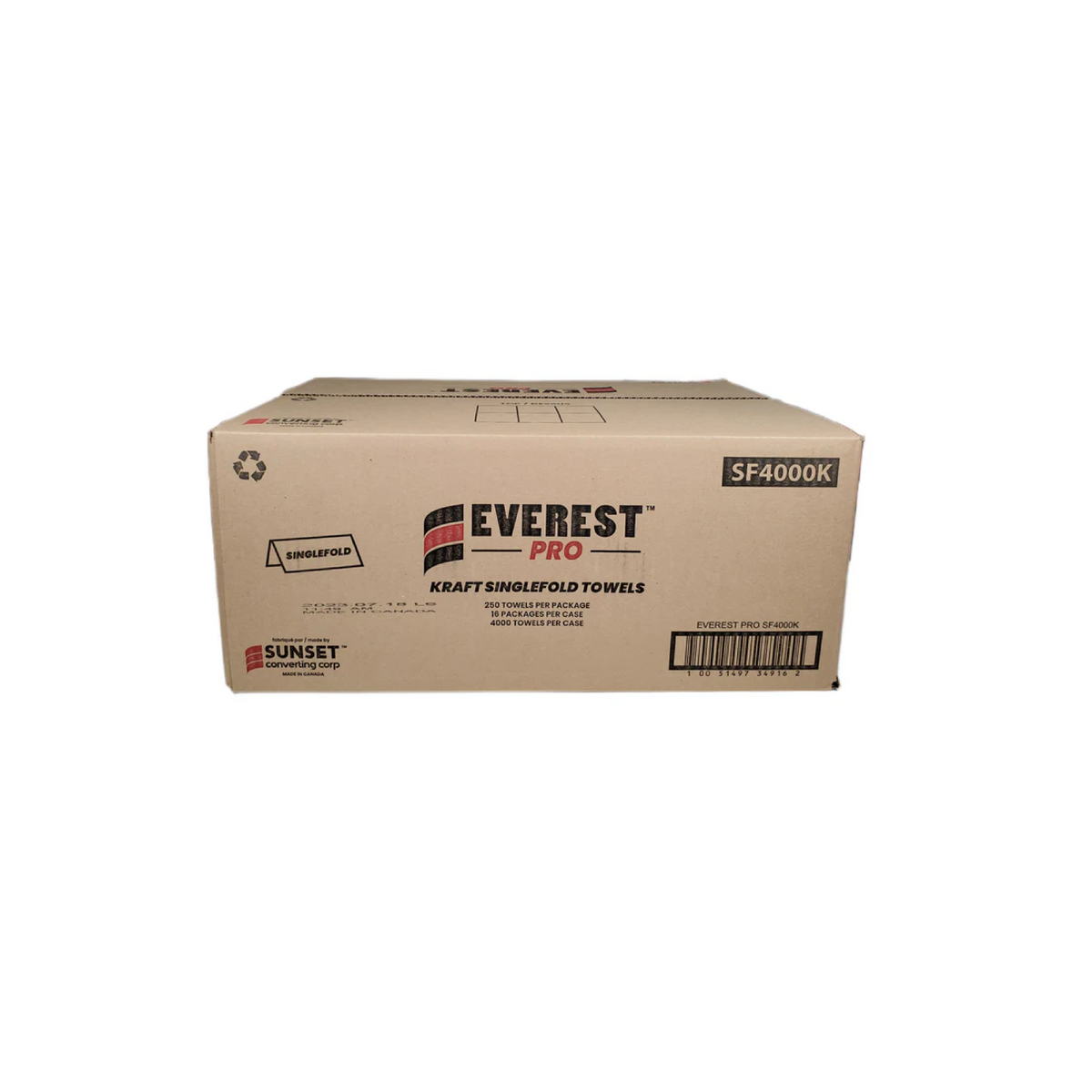 Everest Pro Kraft Single Fold Paper Towel - (1ply)