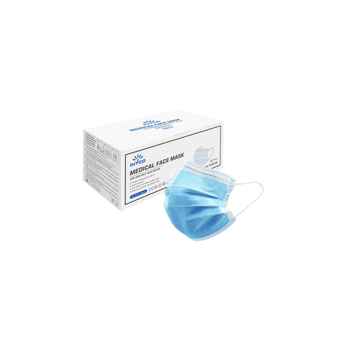 Intco Disposable 3-Ply Mask | ASTM Level 3