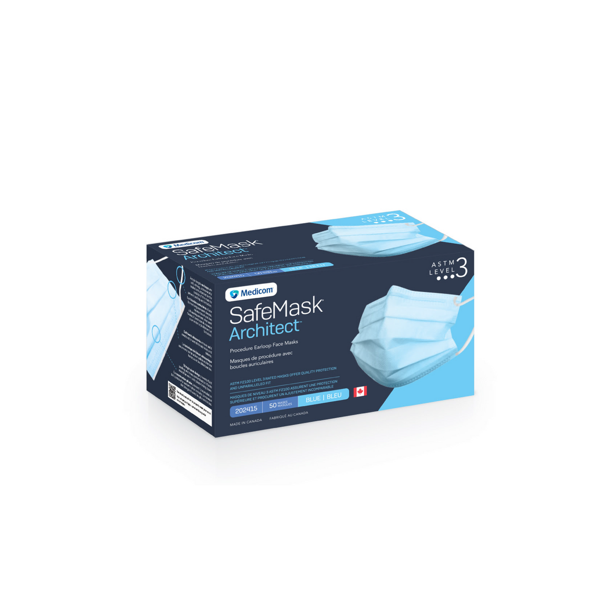 Medicom Architect Disposable 3-Ply Mask | ASTM Level 3
