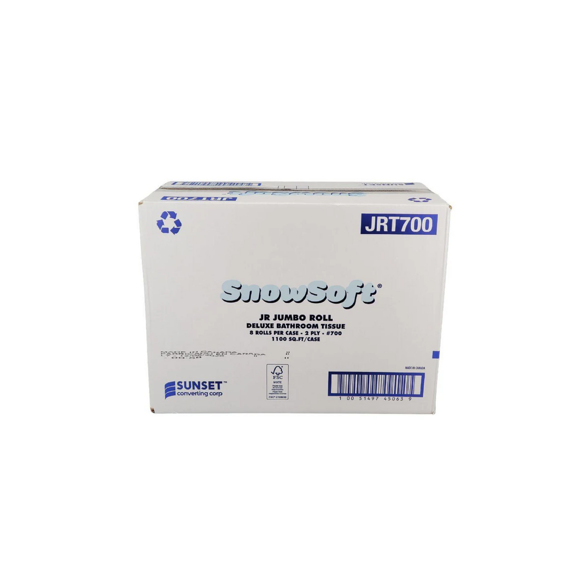 Snow Soft White 2-Ply 700 Ft. Jumbo Roll Bath Tissues