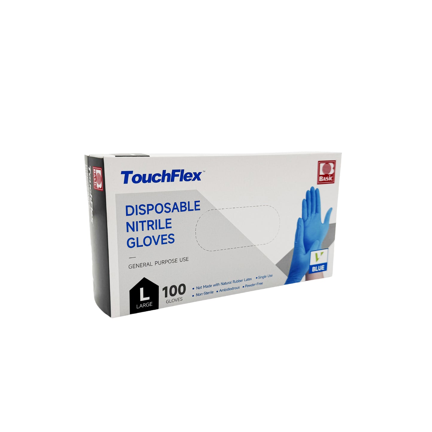 Basic Touchflex 2.5 mil Nitrile Gloves